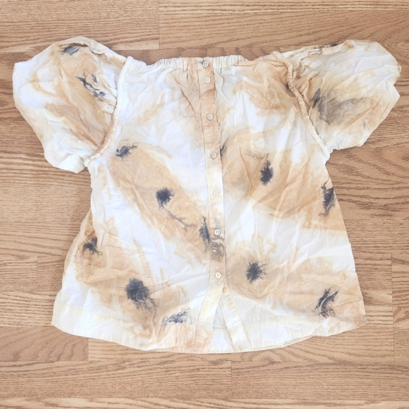 EUC Sea New York Tamara Top in Camel/Tie-Dye, Size S - Picture 8 of 16